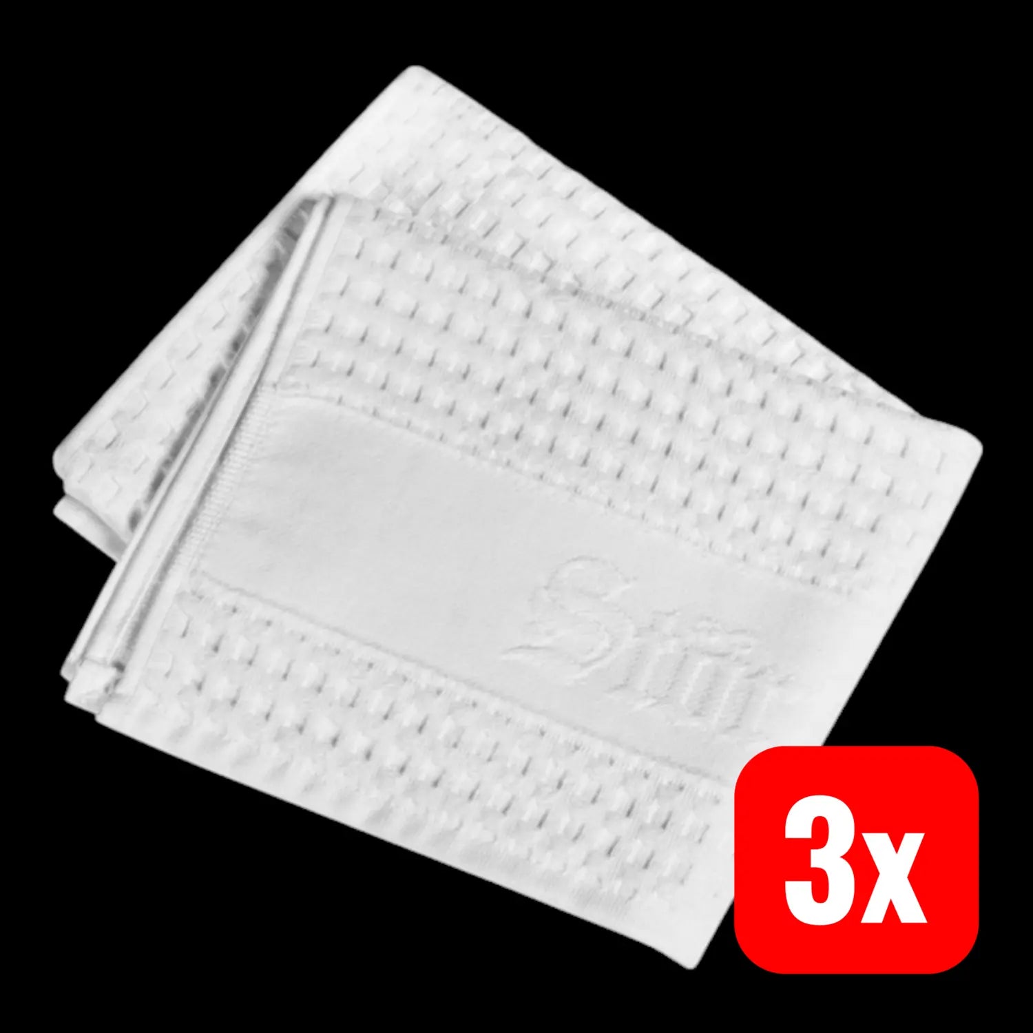 B-Ware Störtebekker Premium Rasiertuch Handtuch 100% Baumwolle Made In Germany 3 Stück
