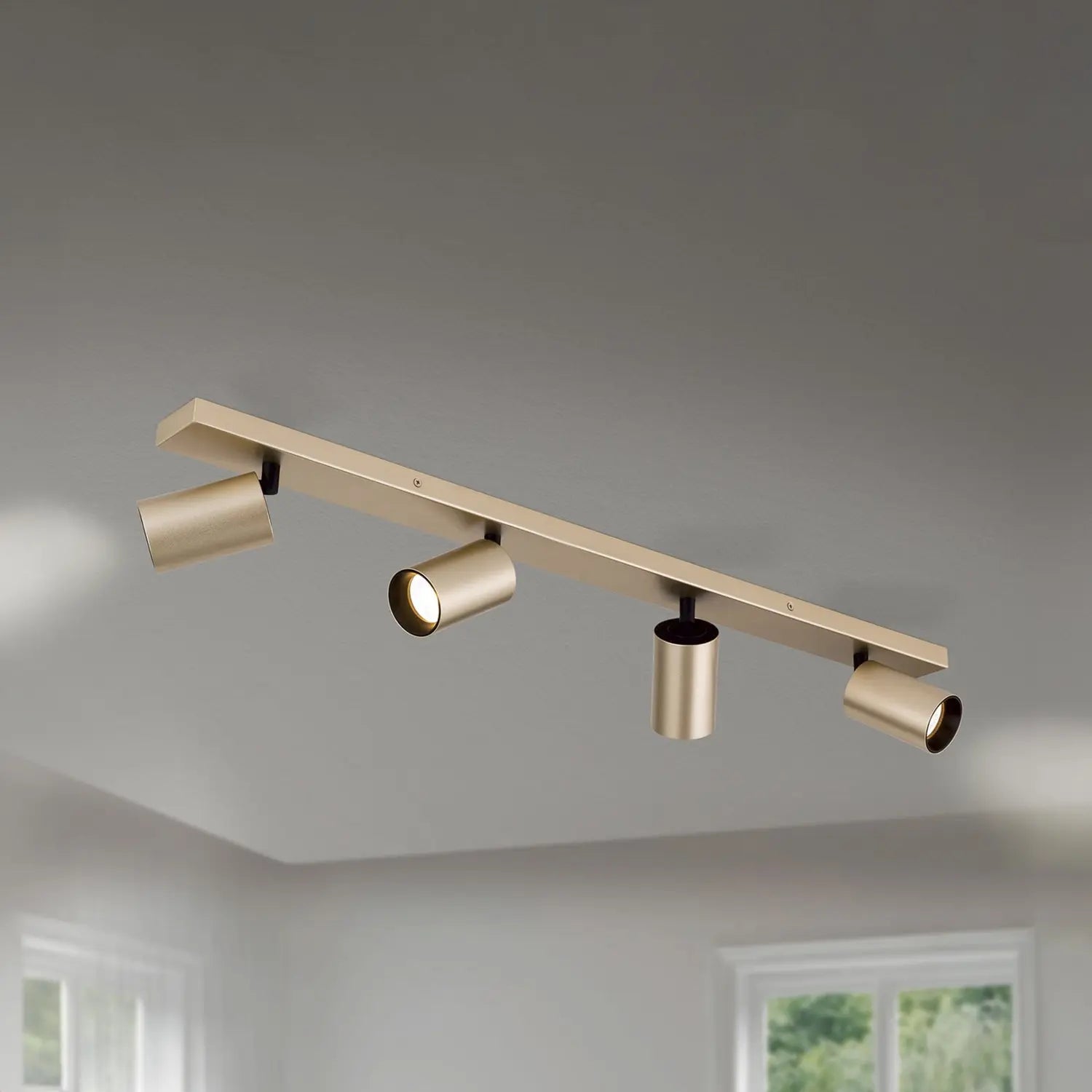 B-Ware Orion Strahler Sean Deckenlampe Deckenlicht 4 Flg Gold Metall Siehe Text/Foto