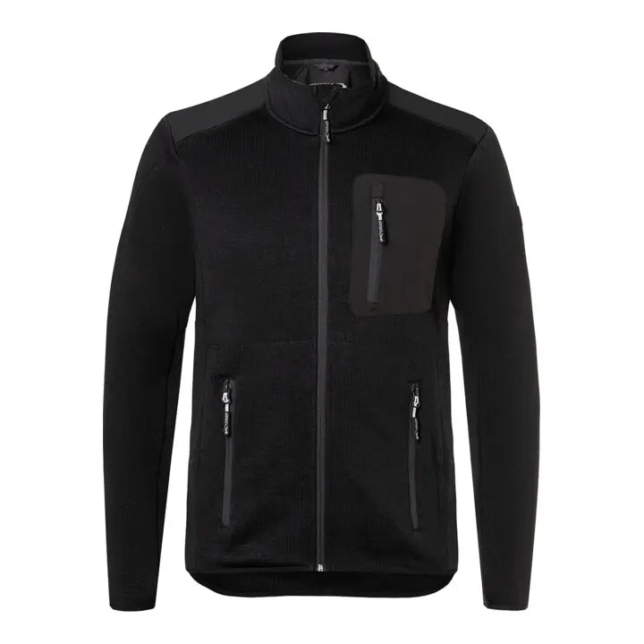 B-Ware Kübler Strickjacke Jacke Schwarz Weather Körperbetont Reißverschluss Größe Xl