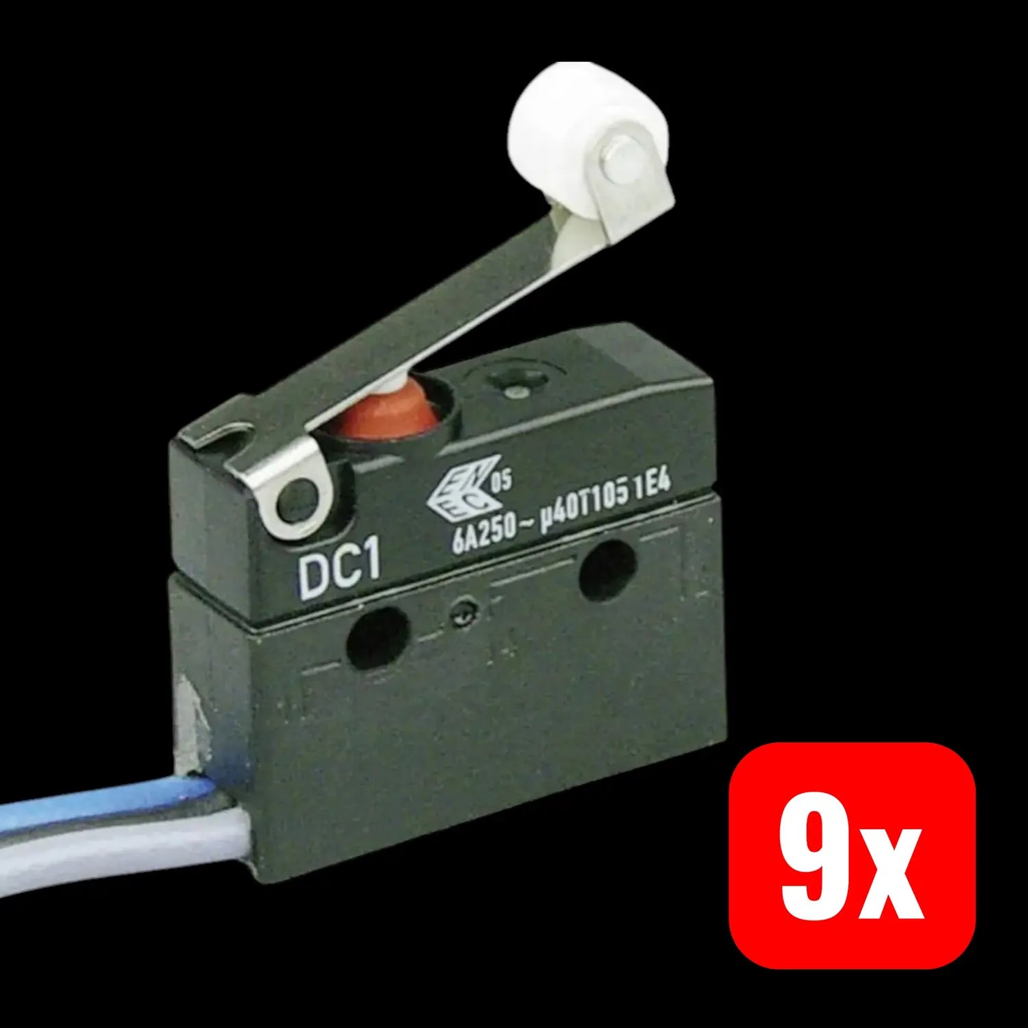 B-Ware Zf Mikroschalter Subminiaturschalter Dc1 C C3 Rb Tastend Rollenhebel 9 Stück