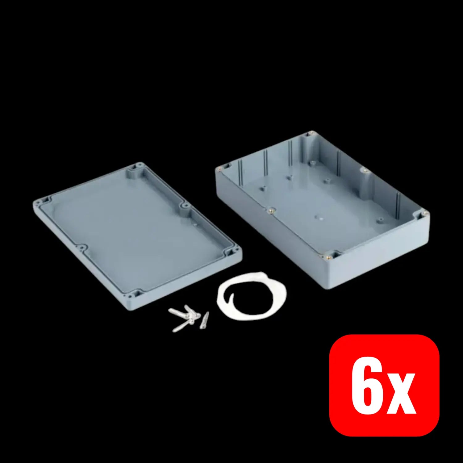 B-Ware Supertronic Universal Gehäuse Kasten Box Pe256 K S 222 X 146 X 55 Mm 6 Stück