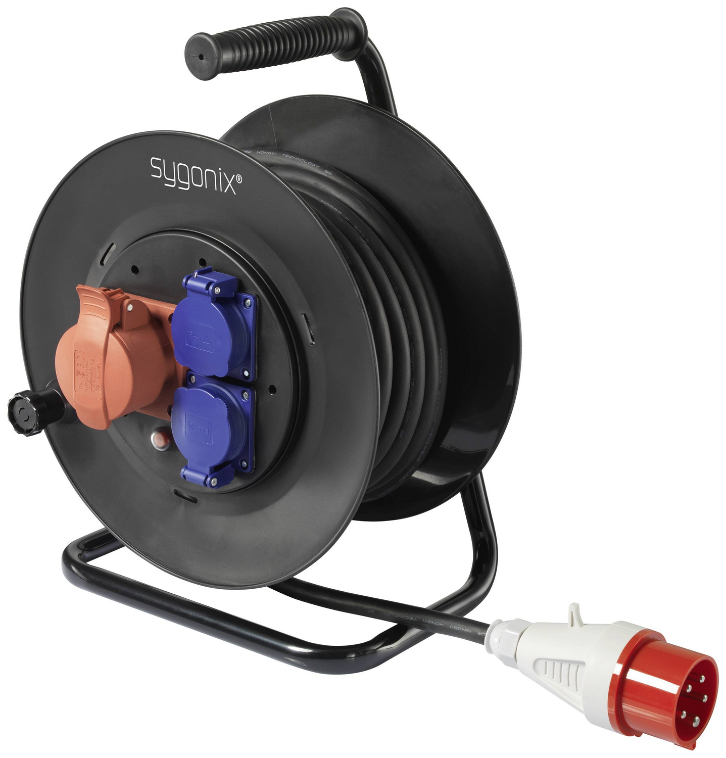 B-Ware Sygonix Sy 5806894 Kabeltrommel 25 M Schwarz Cee Stecker 16 A Kabel Zubehör