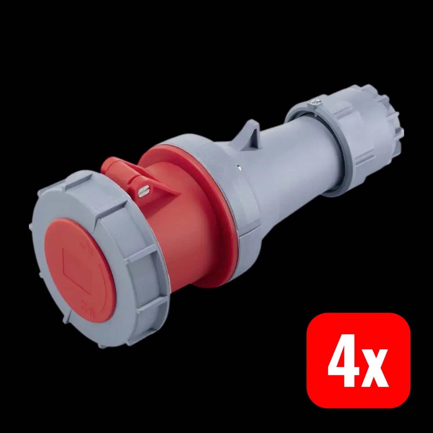 B-Ware Sygonix Cee Kupplung Stecker Grau Ip67 Pilotkontakt Kunststofffrei 4 Stück