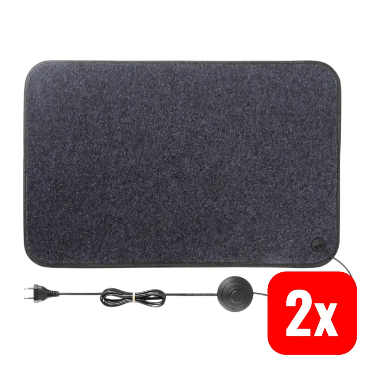B-Ware Sygonix Heizmatte Heizfolie Grau 600x400 Mm 230 V 95 W Schutzklasse Ii 2 Stück