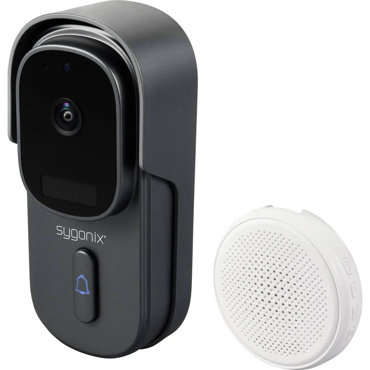 B-Ware Sygonix Ip Video Türsprechanlage Türklingel Wlan Funk Grau Weiß Smart Home Qhd