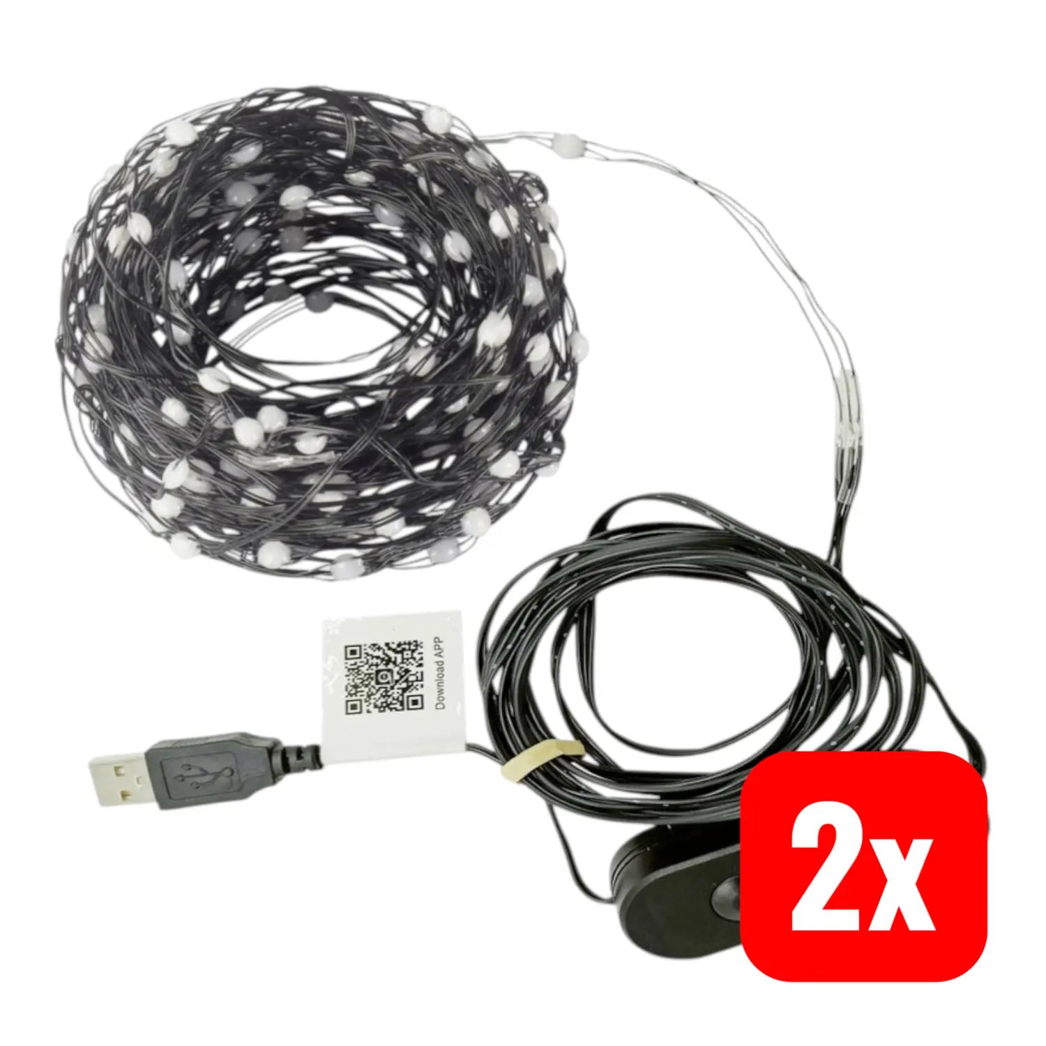 B-Ware Sygonix Sy 5167250 Usb Lichterkette Weihnachtsbeleuchtung Lichterkette 2 Stück