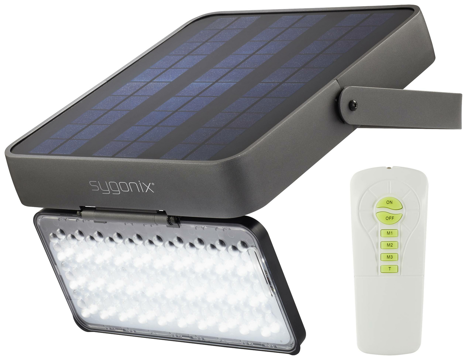 B-Ware Sygonix Solar Außenwandleuchte Wandleuchte Wandlampe Led 30 W Neutralweiß Schwarz
