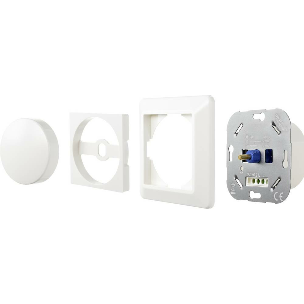 B-Ware Sygonix Sy 4697882 Drehdimmer Dimmer Schalter Lichtschalter Weiß