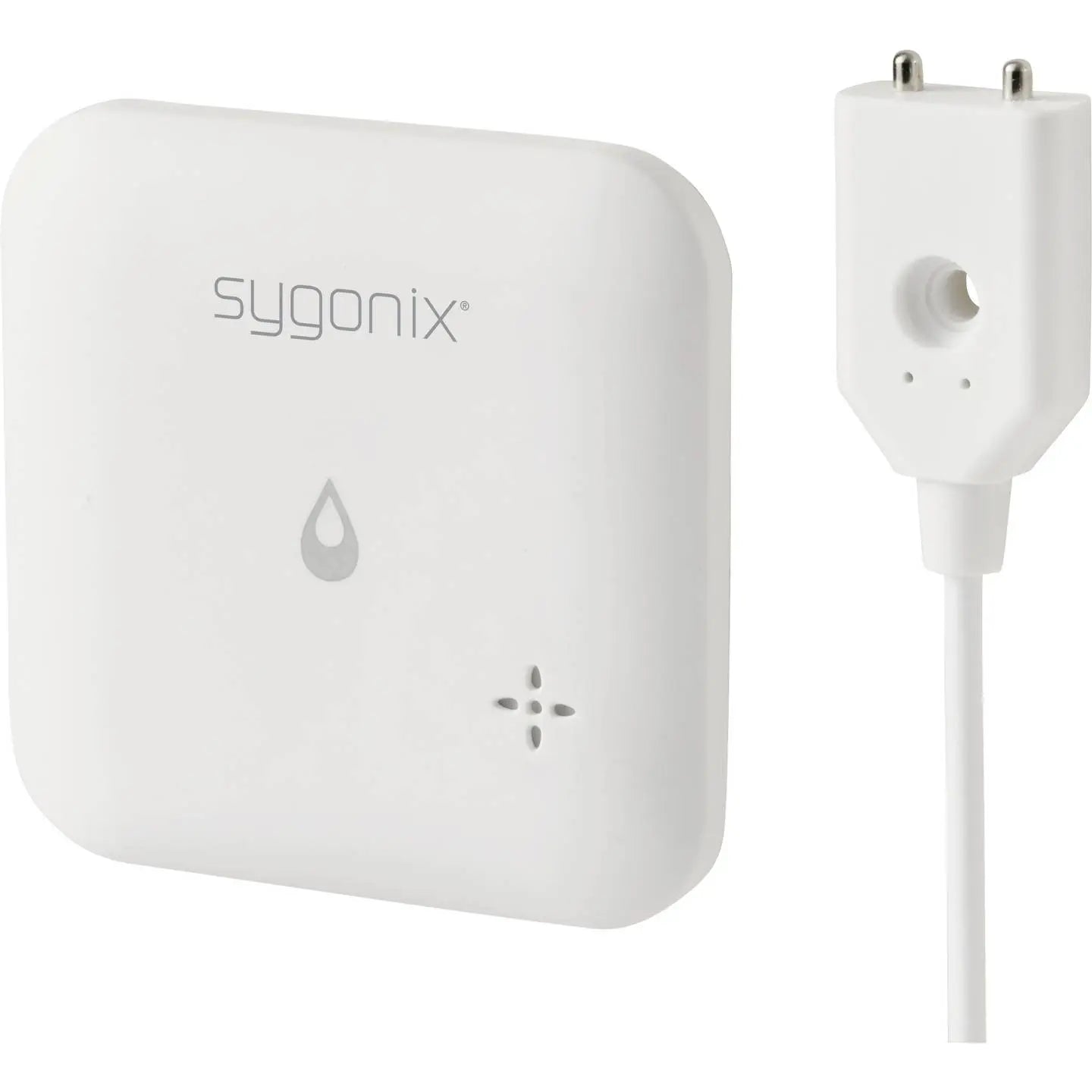 B-Ware Sygonix Wassermelder Sensor Melder App Steuerung Batteriebetrieben 2 Stück