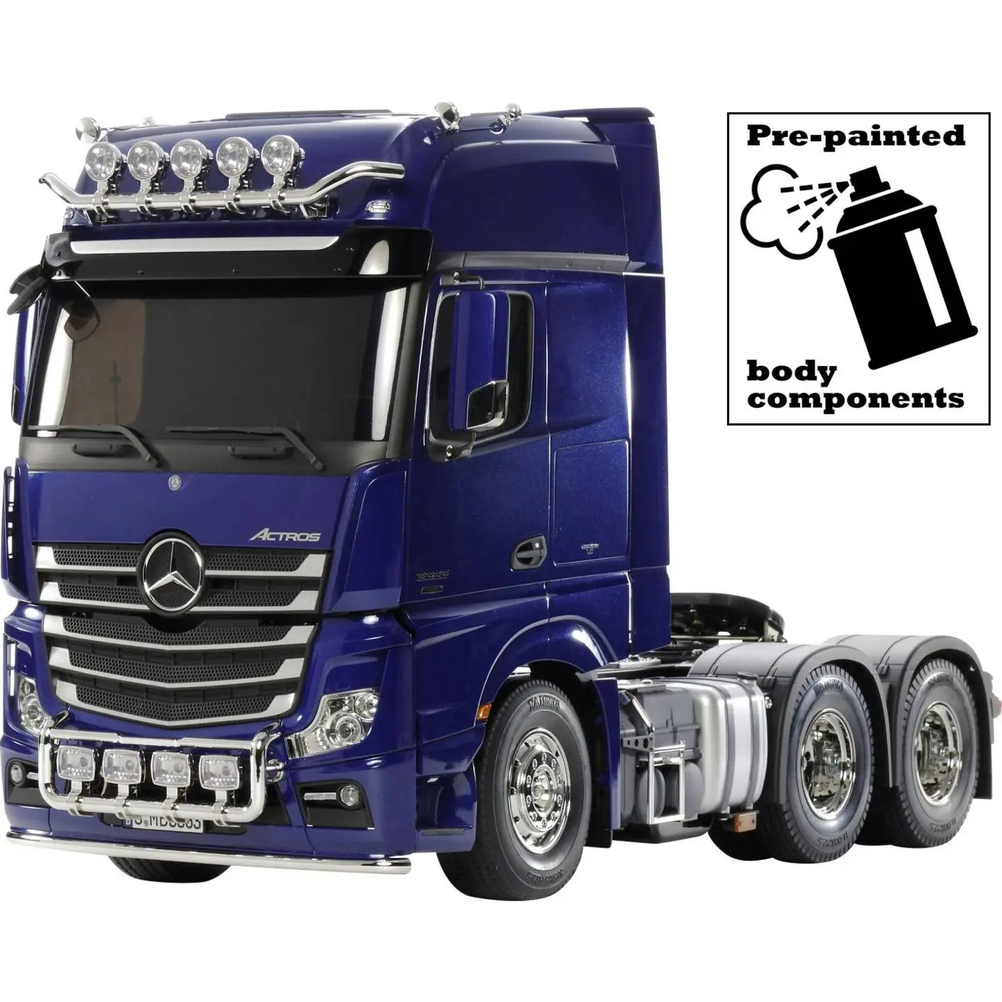 B-Ware Tamiya 300056354 Mercedes Benz Actros 3363 6x4 Giga 1:14 Elektro Rc Modell Lkw