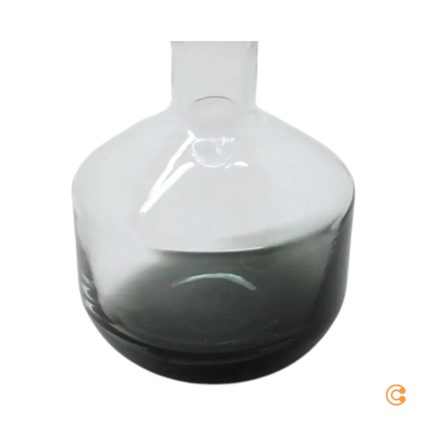 B-Ware Tom Dixon Dekanter Karaffe Tank Whisky Glas Schwarz Mundgeblasen Siehe Text/Foto