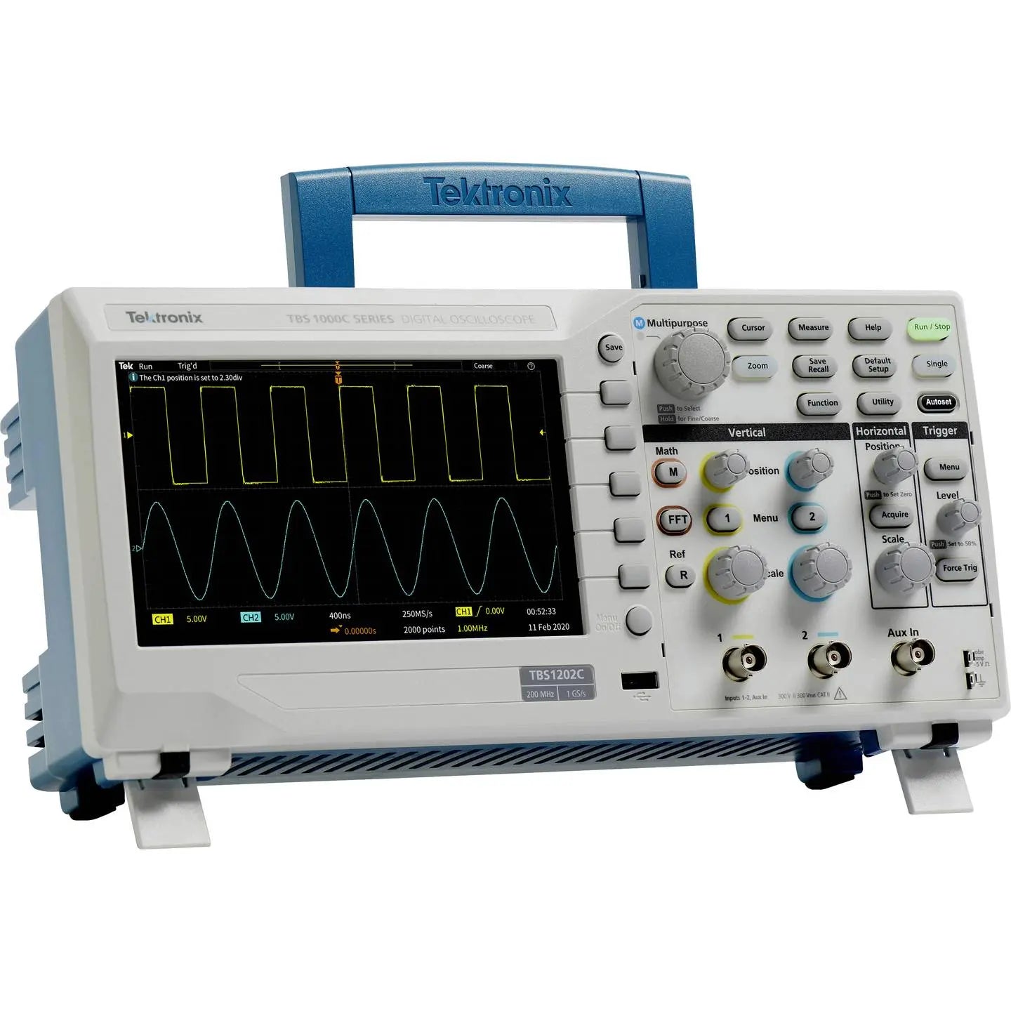 B-Ware Tektronix Oszilloskop Messgerät Digital Tbs1102 C Zweikanal Usb 100 M Hz 8 Bit