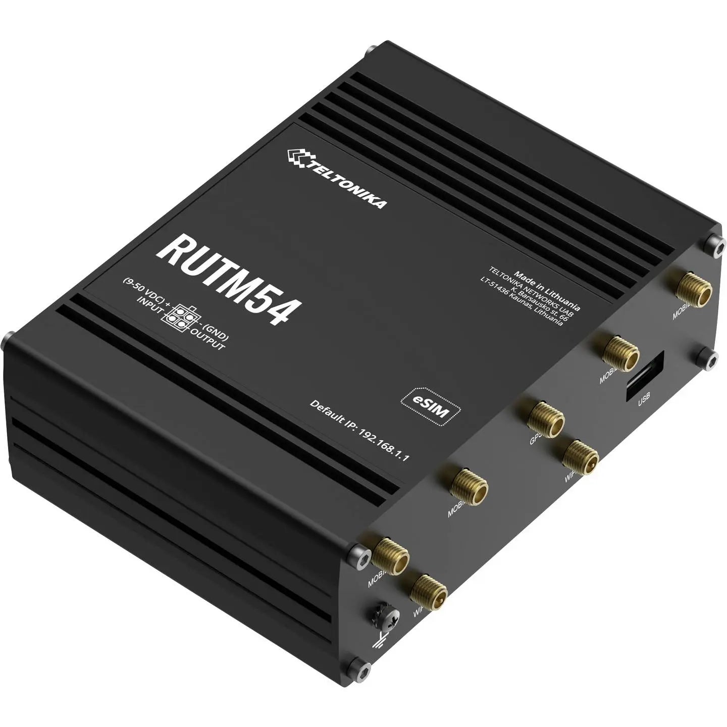 B-Ware Teltonika Router Modem Wi Fi 5 G Dual Sim Schwarz Ethernet Wlan