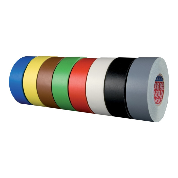 B-Ware Tesa Klebeband Band Tesaband Schwarz 4651 Gewebeband 25 M X 50 Mm Bunt