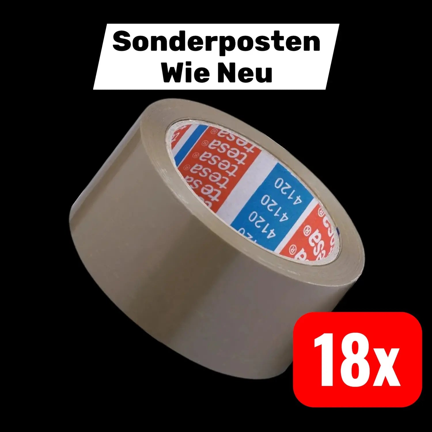 B-Ware Tesa Verpackungsklebeband 4120 Packband Pvc Klebeband 66 M 50 Mm Beige 18 Stück