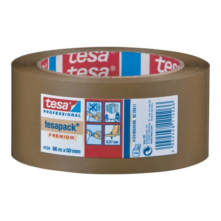 B-Ware Tesapack Packband Klebeband Farblos Transparent 4124 Pvc 6 Rollen