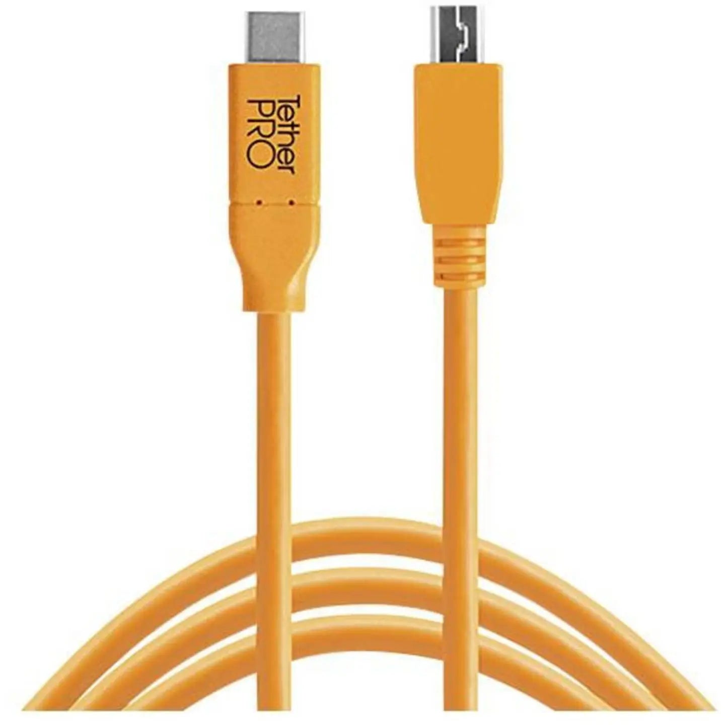 B-Ware Tether Tools Usb Kabel Usb Kabel Datenkabel Usb C Stecker Micro B Orange 4,60 M
