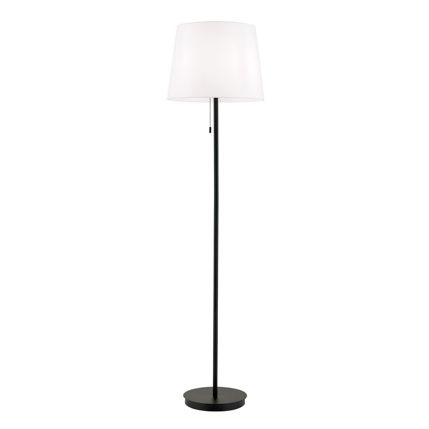 B-Ware Textil Stehleuchte Ludwig Schwarz Matt Stehlampe Lampe Leuchte Spot Leselampe