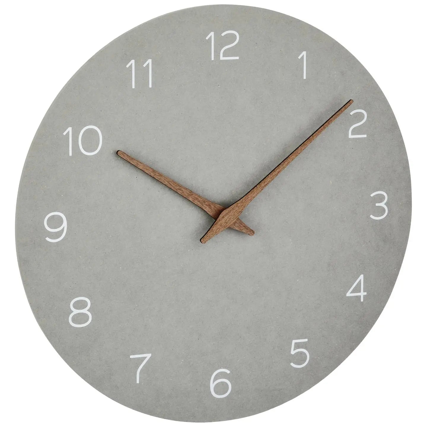B-Ware Tfa Analoge Wanduhr Uhr Quarzuhr Grau Mdf Ziffernblatt Leises Sweep Uhrwerk