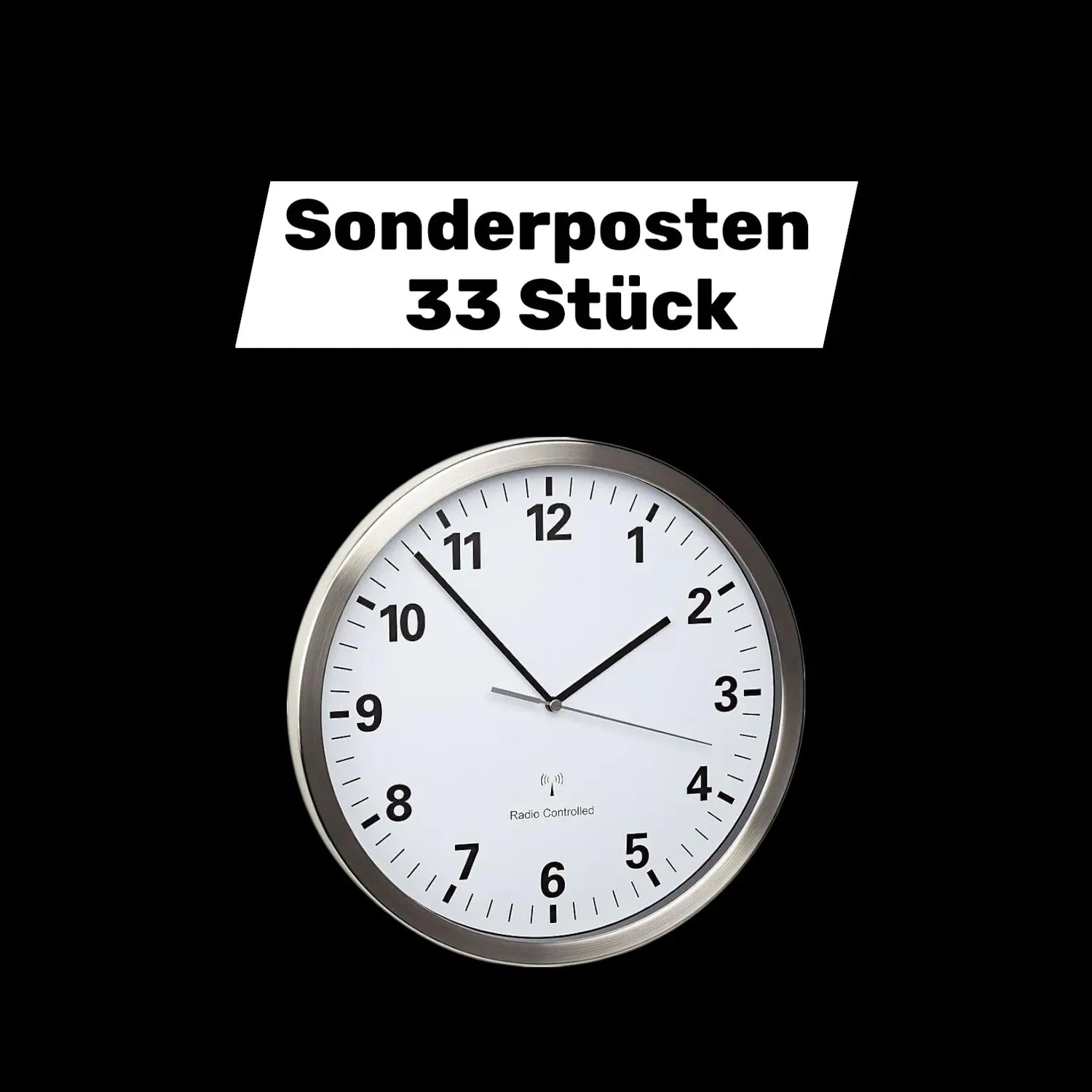 B-Ware Tfa Dostmann 60.3523.02 Funk Wanduhr Küchenuhr Funkuhr Uhr 30.5x4.3cm 33 Stück