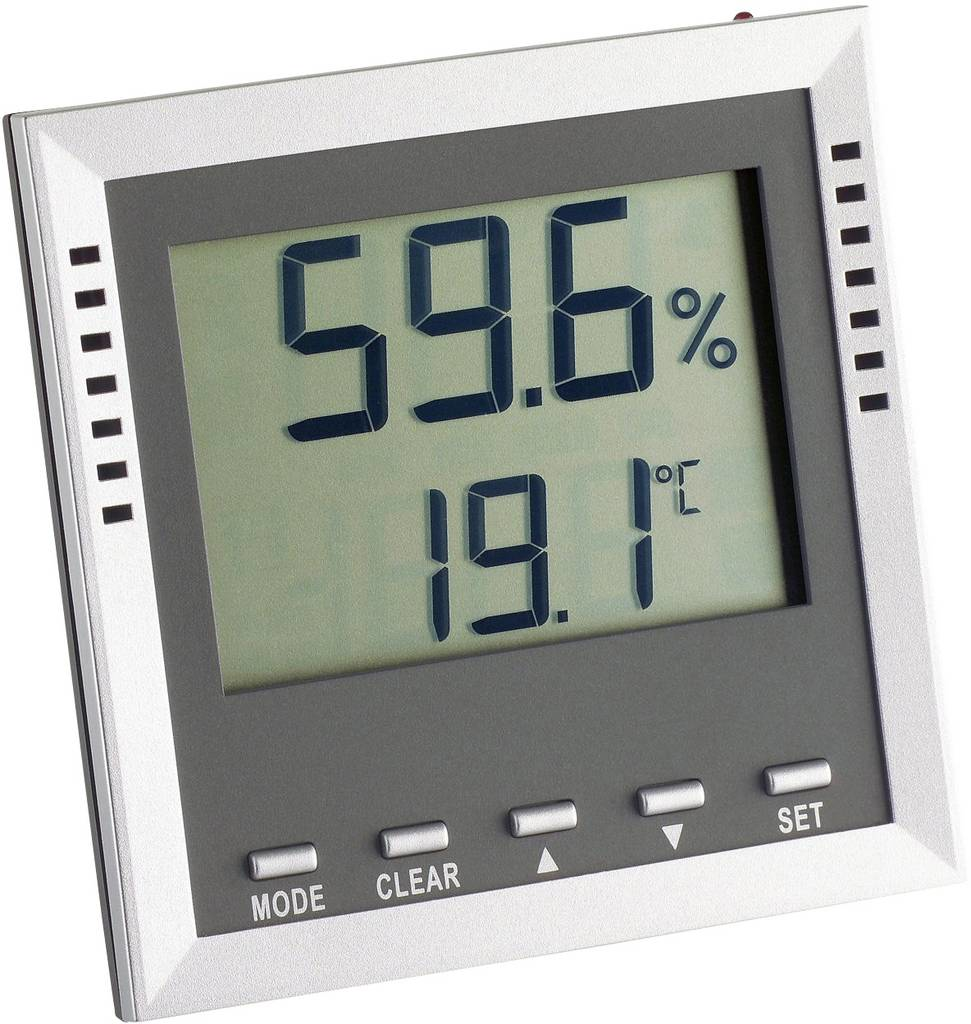B-Ware Tfa Dostmann Klima Guard Thermo /Hygrometer Silber Thermometer Temperatur