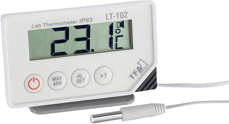 B-Ware Kabelgebundenes Thermometer Weiß Lt 102 Tfa Dostmann