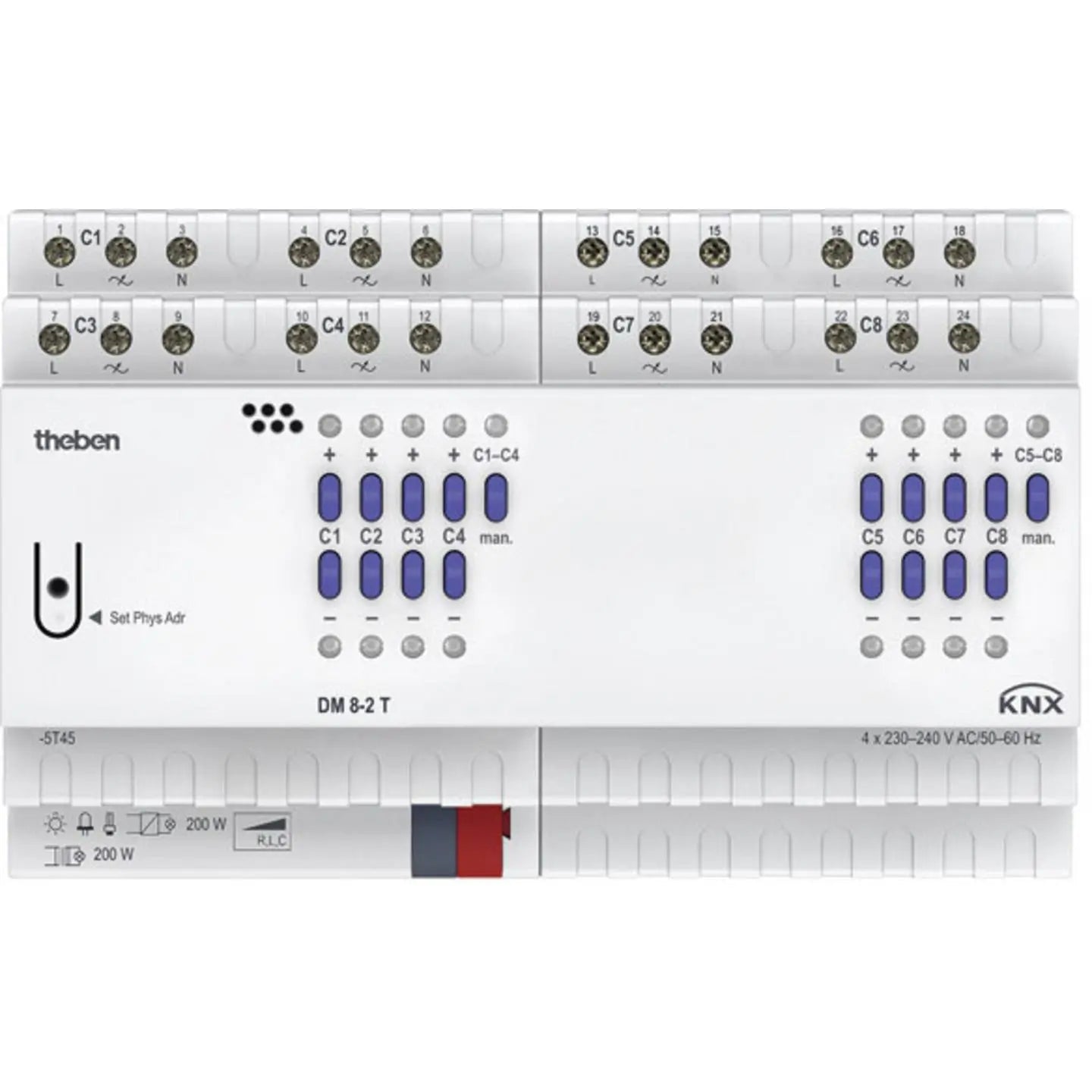 B-Ware Theben Dimmaktor Dimmer Schalter Knx Universal Mehrfarbig 8fach Lichtsteuerung