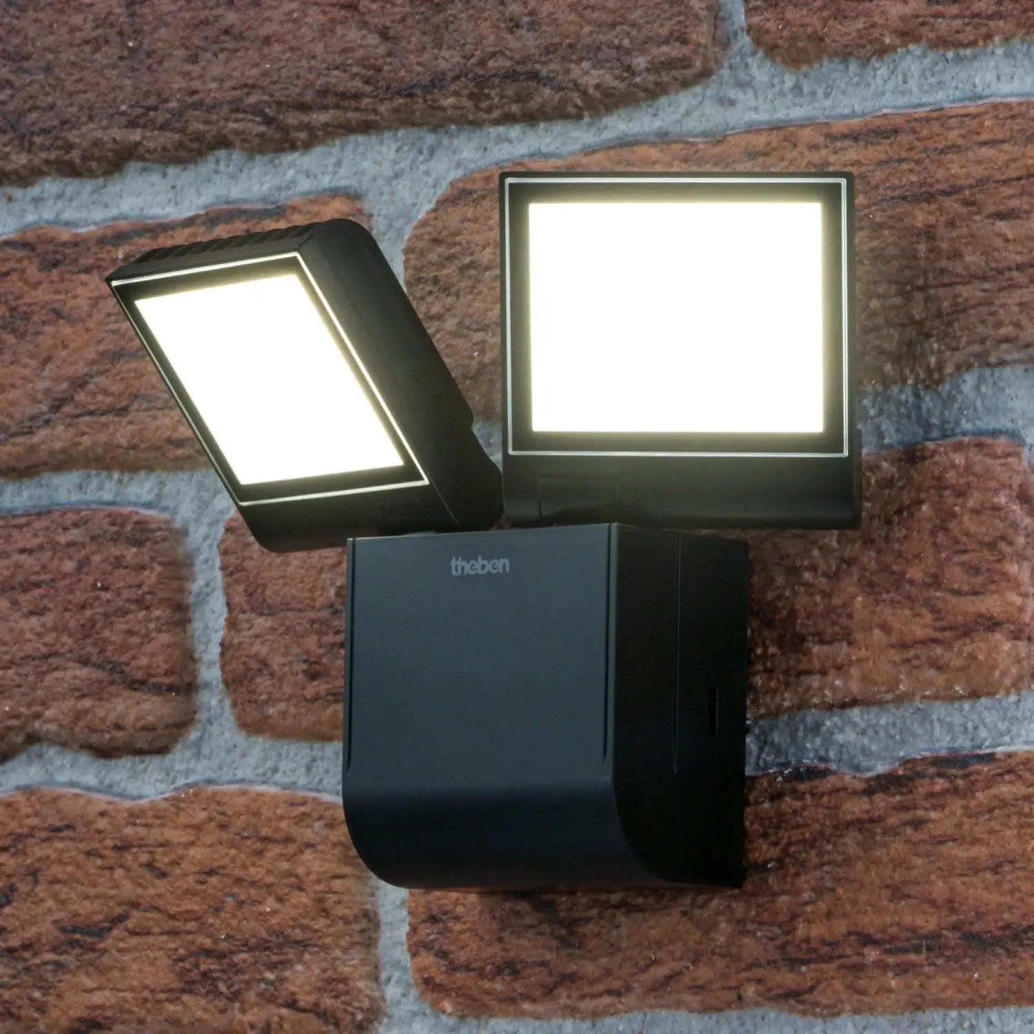 B-Ware Theben Außenwandleuchte Wandleuchte Led Außenstrahler The Leda Schwarz 2 Flammig