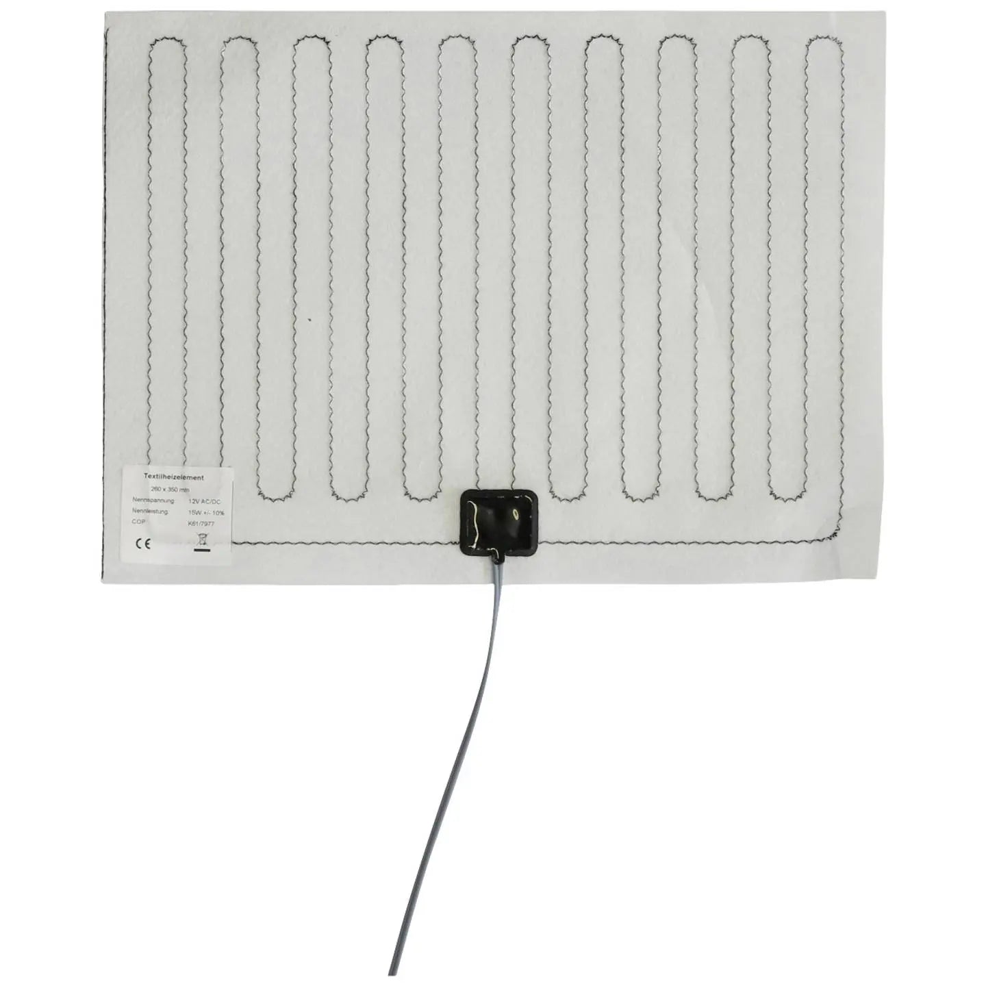 B-Ware Thermo Tech Heizfolie Heizmatte Textil Ipx4 Polyestergewebe 350 Mm X 260 Mm