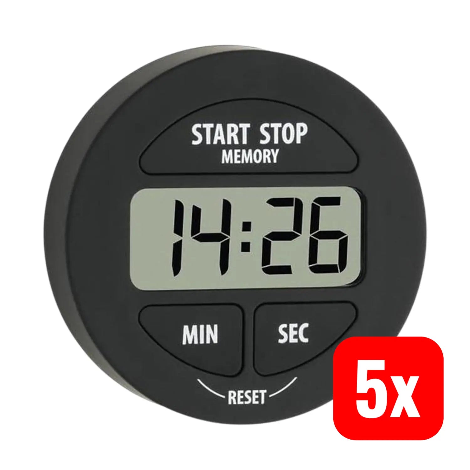B-Ware Tfa Dostmann Timer Digital Alarmsignal Bis 60 S Magnetbefestigung 5 Stück