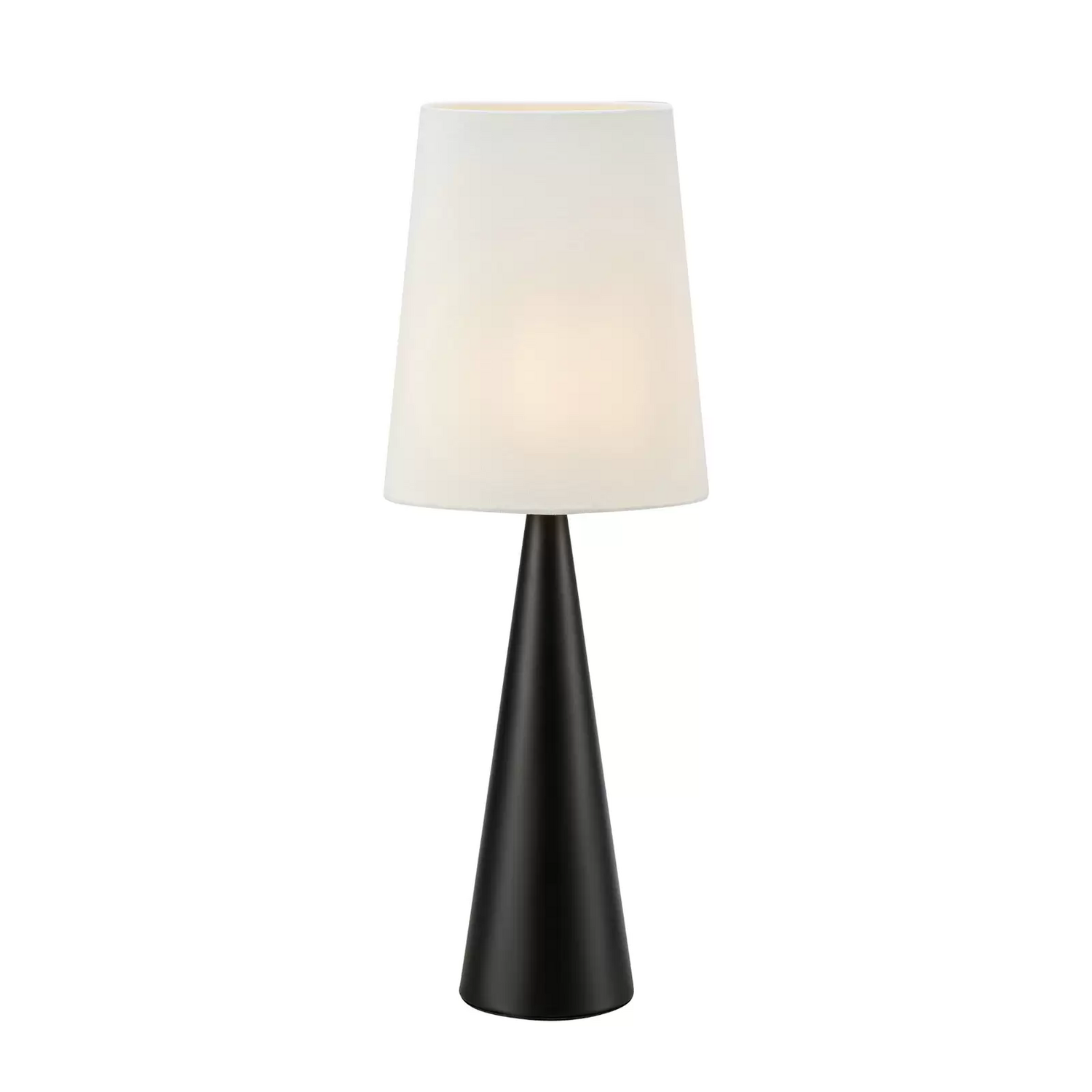 B-Ware Markslöjd Tischleuchte Conus Tischlampe Tischlicht Mit Off White Schirm Schwarz