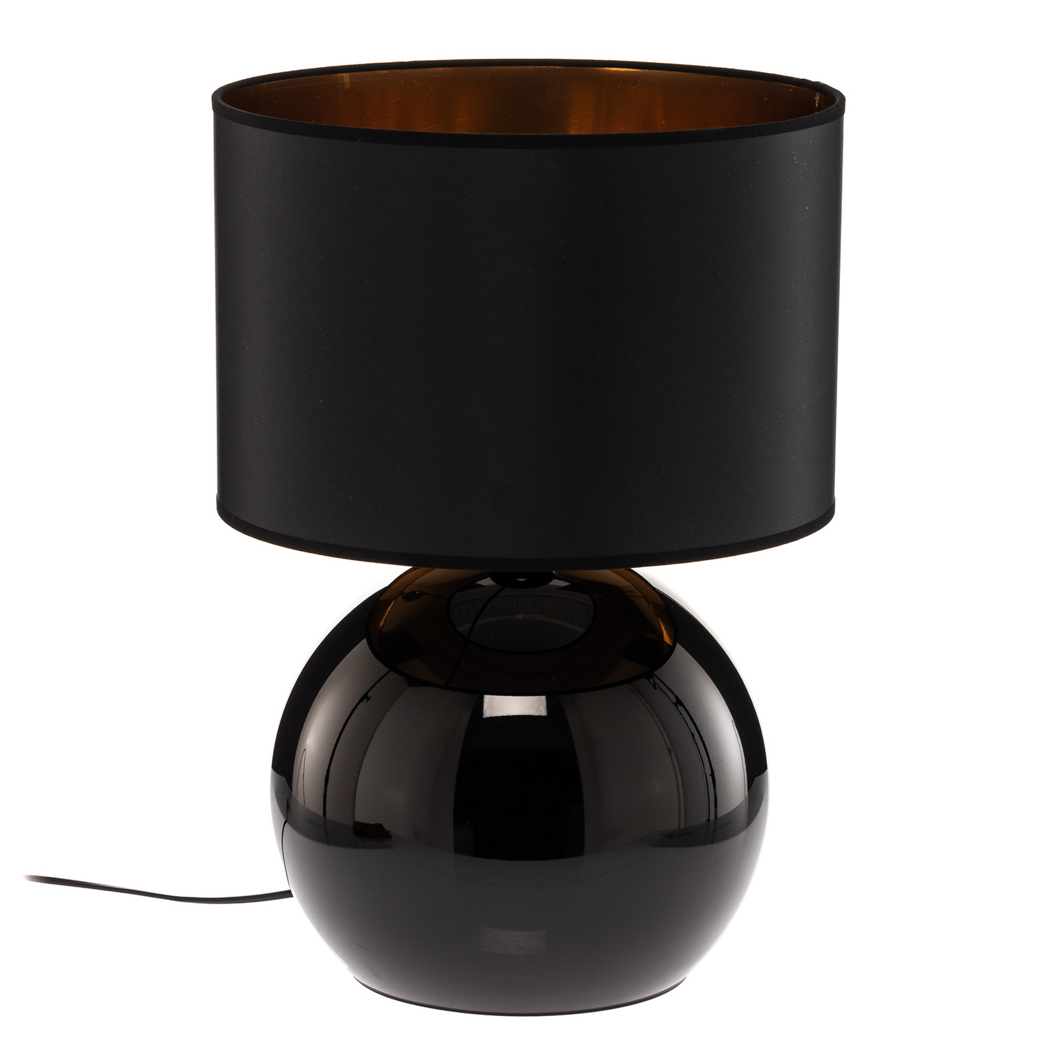 B-Ware Tischleuchte Palla ø 36 Cm Schwarz/Gold Tischleuchte Lampe Leuchte Leselampe E27