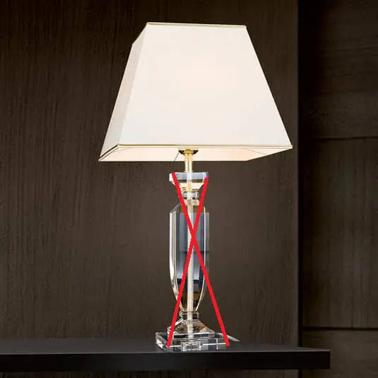 B-Ware Orion Tischlampe Lampe Leuchte Bürolampe Pokal Kristall Gold Siehe Text/Foto