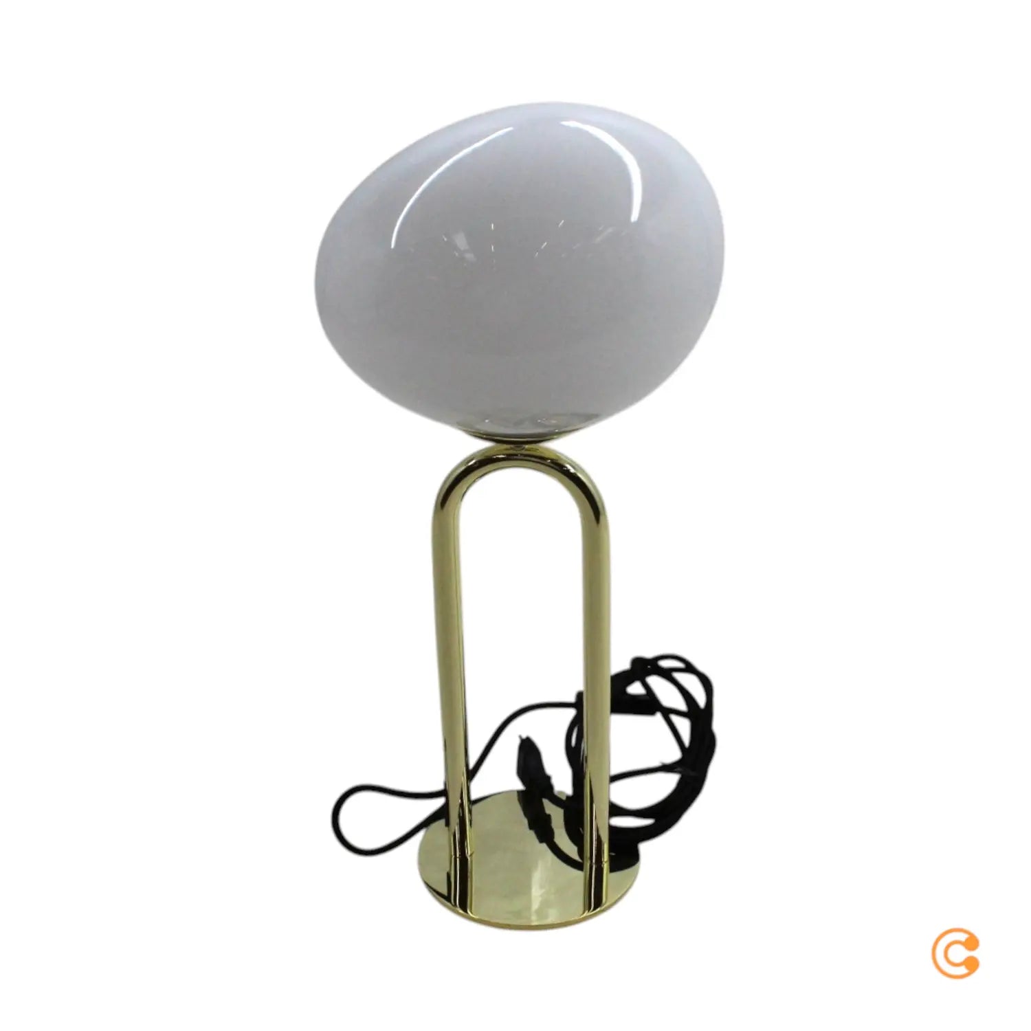 B-Ware Dftp By Nordlux Tischleuchte Lampe Shapes Glas Messing Weiß Schalter E27 Led