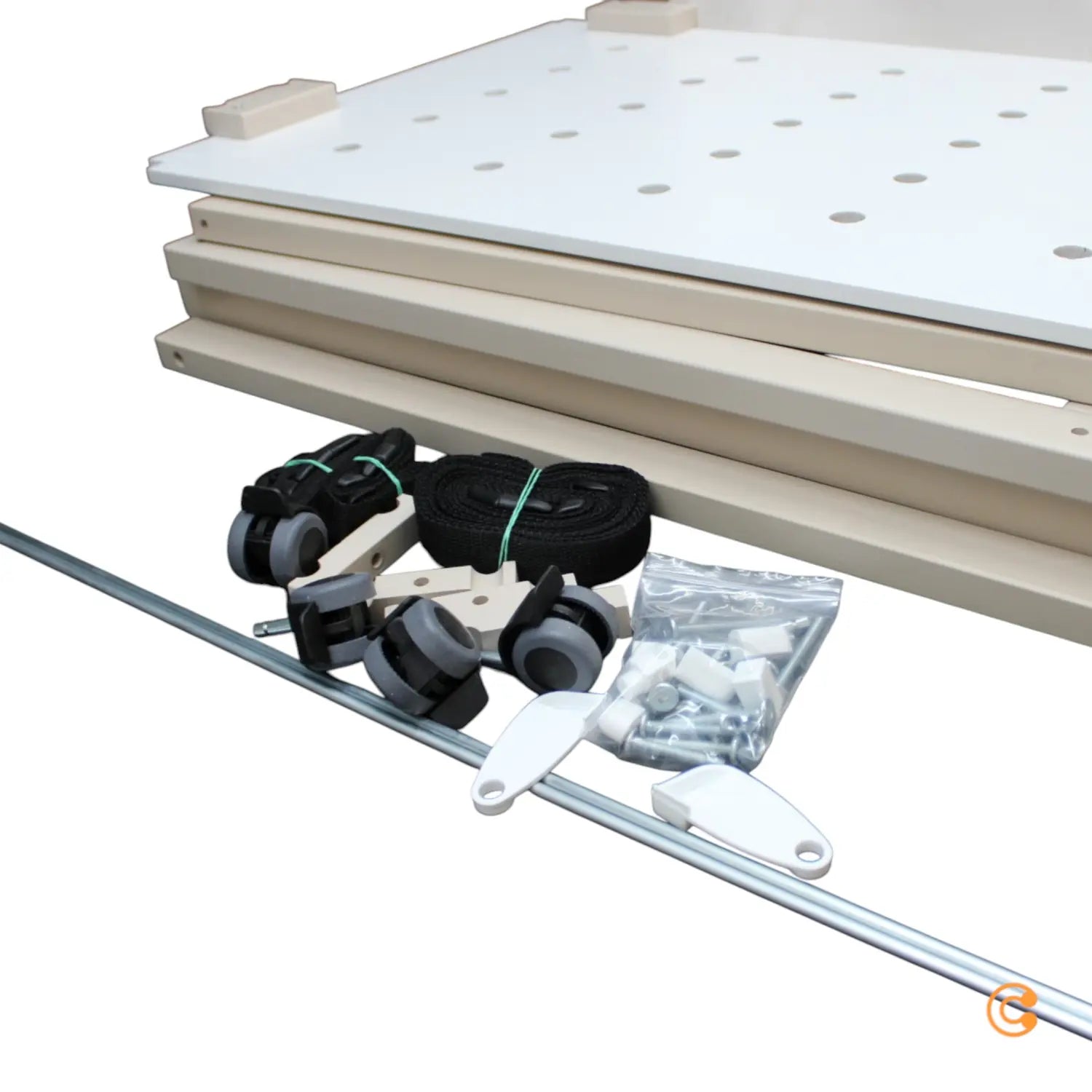 B-Ware Ti Ssi Beistellbett Stubenwagen Kinderbett Maxi Boxspring Beige Verschlussgitter