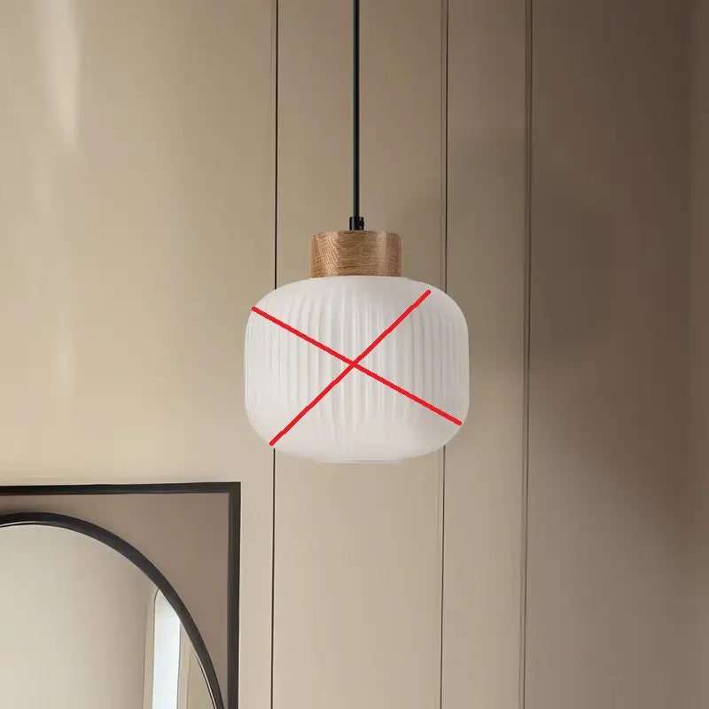B-Ware Pendelleuchte Cadix Hängelampe Glaslampe Glas Einflammig ø 21 Cm Siehe Text/Foto