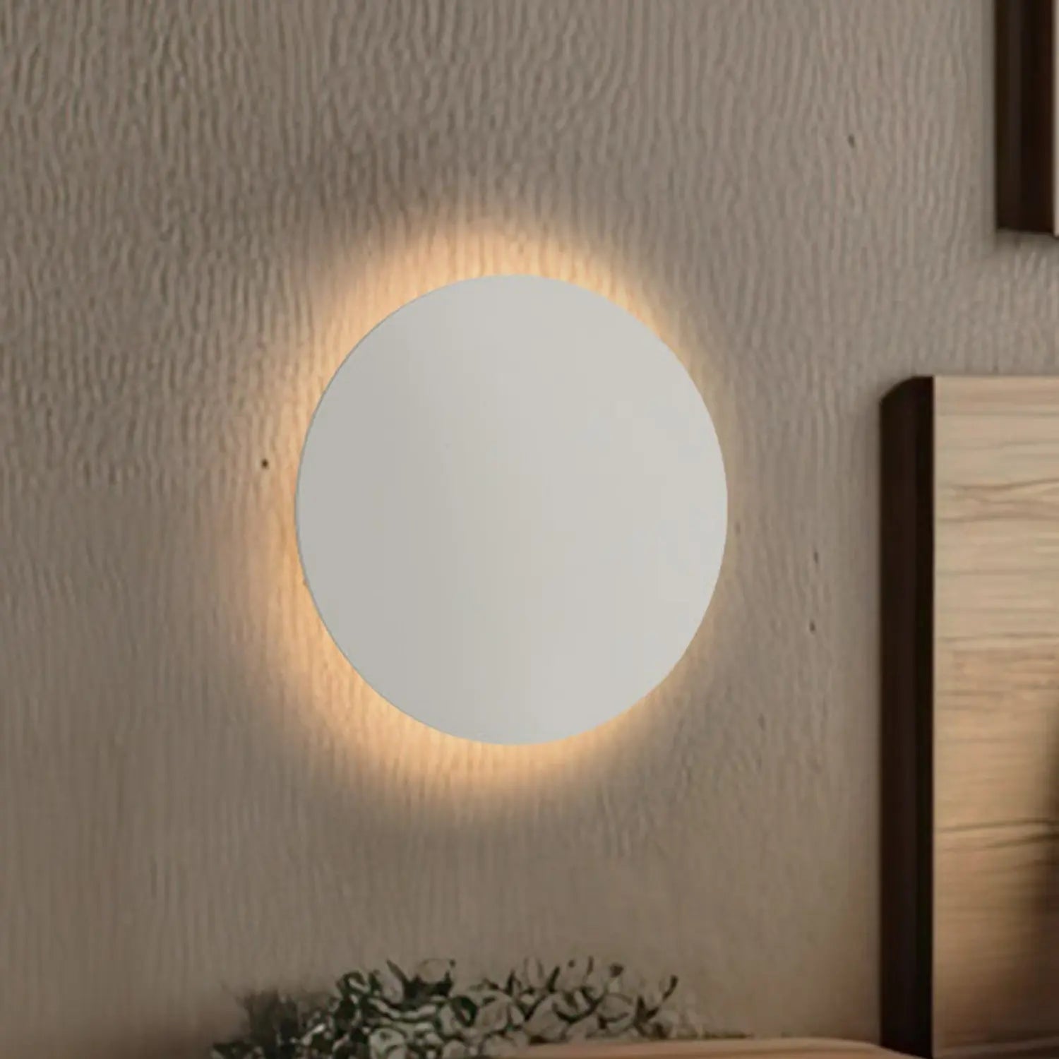B-Ware Tk Lighting Wandleuchte Wandlampe Luna Beige Licht Stahl 30 Cm Indirekt