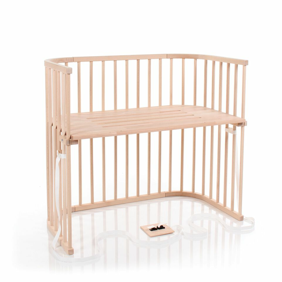 B-Ware Tobi Babybay Boxspring Xxl Natur Beistellbett Babybett Gitterbett Kinderbett