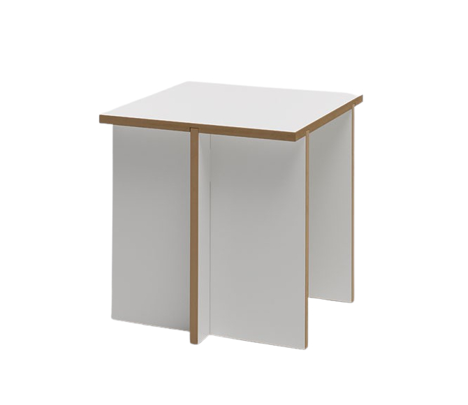 B-Ware Tojo Hocker Sitzmöbel Weiß Sitzgelegenheit Modern Möbel Sitz Wohnzimmersitz