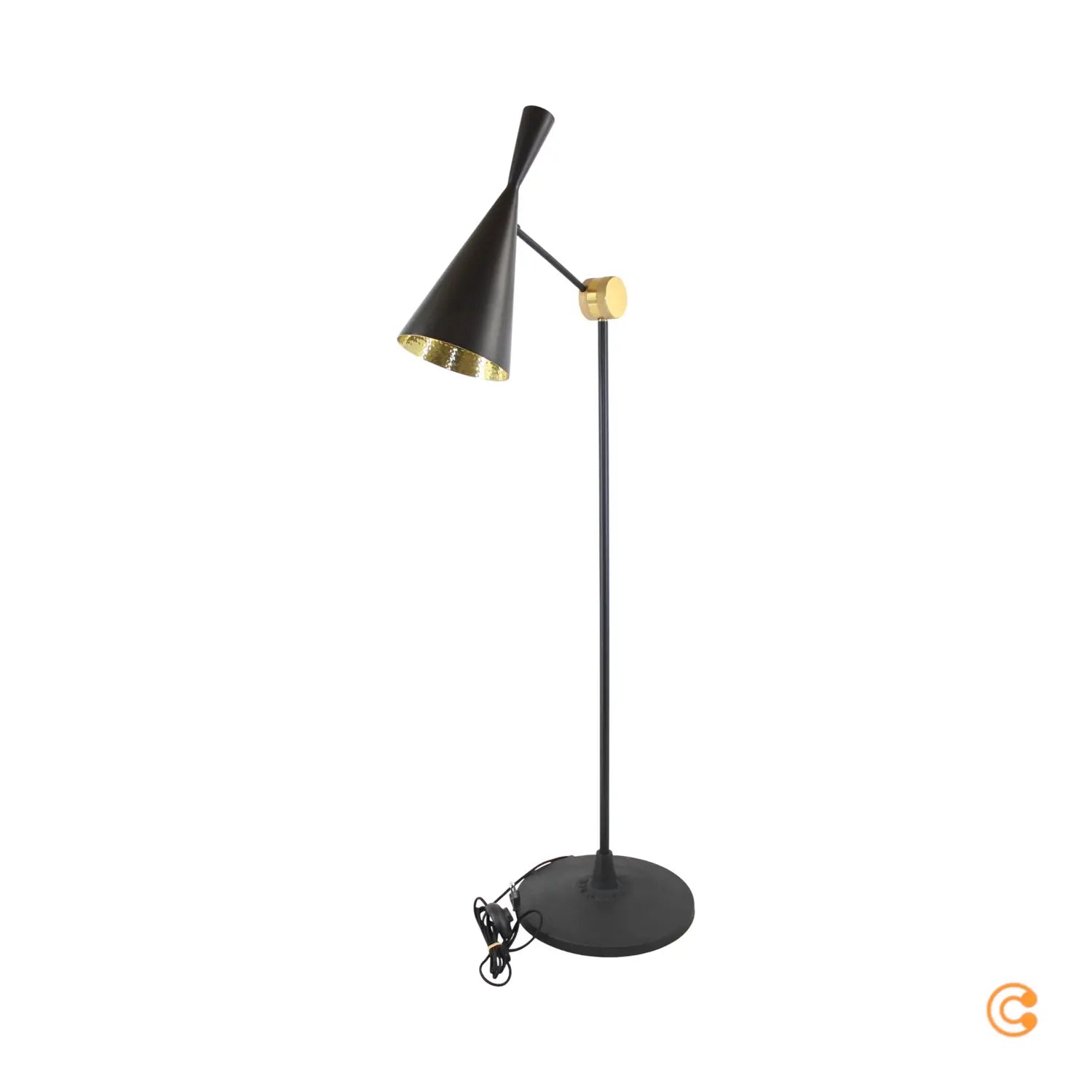 B-Ware Tom Dixon Beat Stehleuchte, Schwarz Stehlampe Wohnzimmerlampe Leselampe Lampe