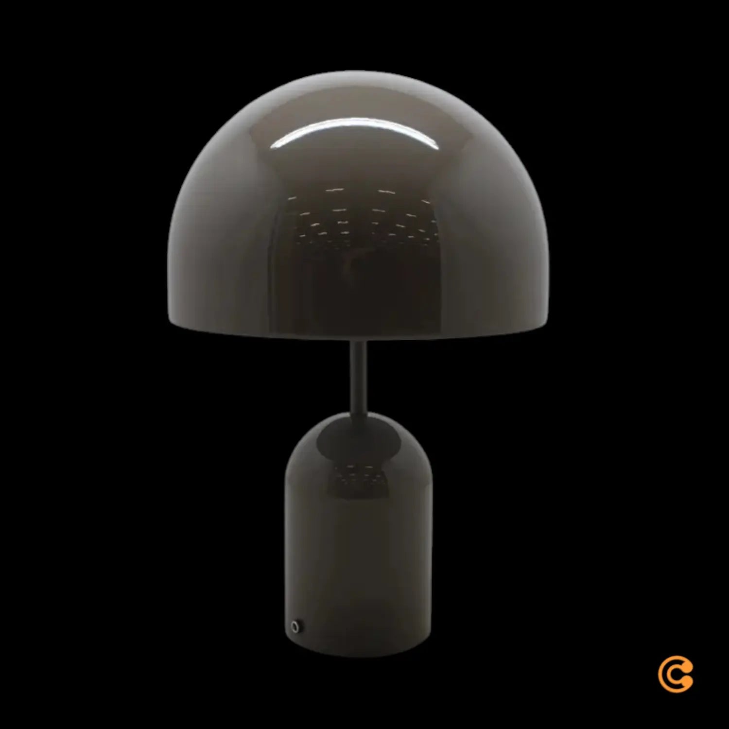 B-Ware Tom Dixon Bell Led Tischleuchte Pilzlampe Leuchte Taupe Dimmbar Led Warmweiß