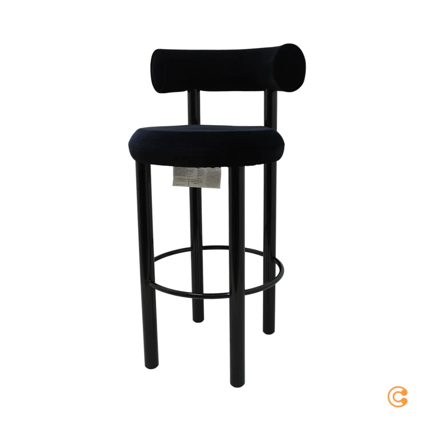 B-Ware Barhocker Hocker Tom Dixon Fat Küchenhocker Barhocker Barstuhl Schwarz H75cm