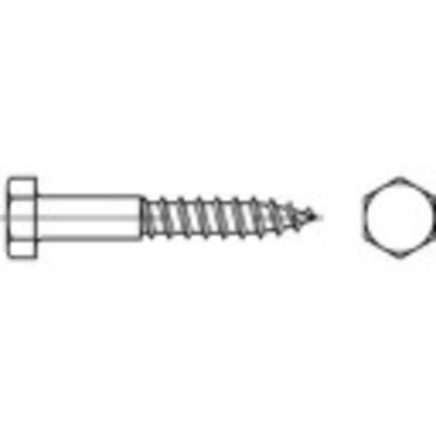 B-Ware Toolcraft Sechskantschraube Edelstahl A2 Außensechskant 8 Mm 55 Mm