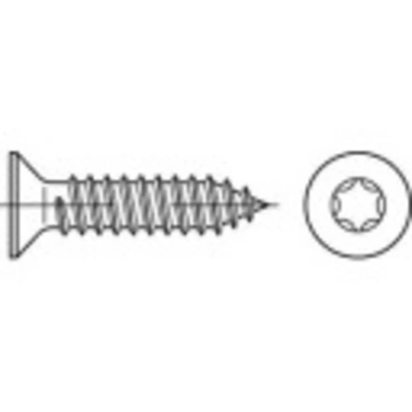 B-Ware Toolcraft Senkblechschrauben Blechschrauben Edelstahl A2 T Profil 1000 Stück