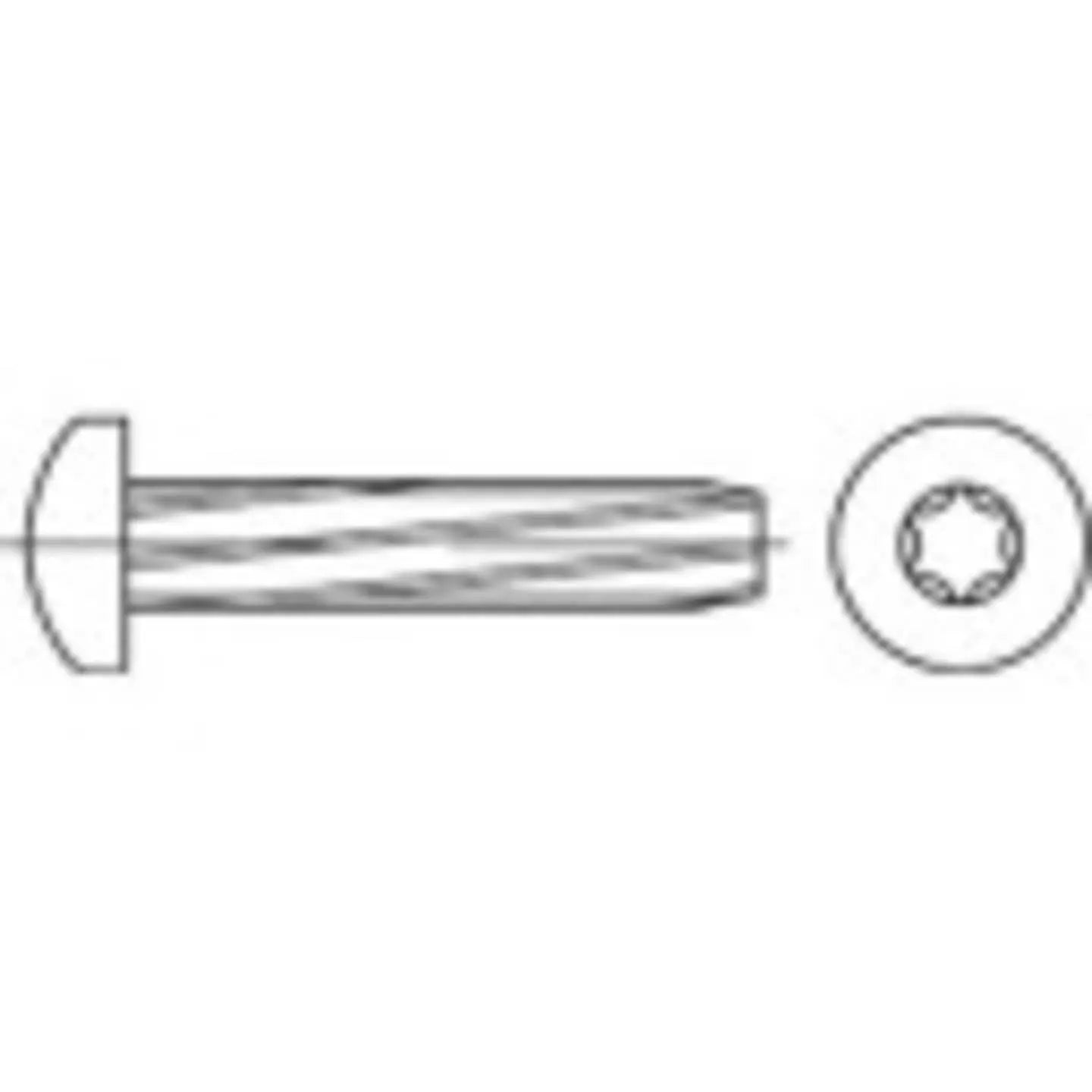 B-Ware Toolcraft Schneidschrauben Gewindeschrauben M6 25 Mm Stahl Verzinkt 500 Stück