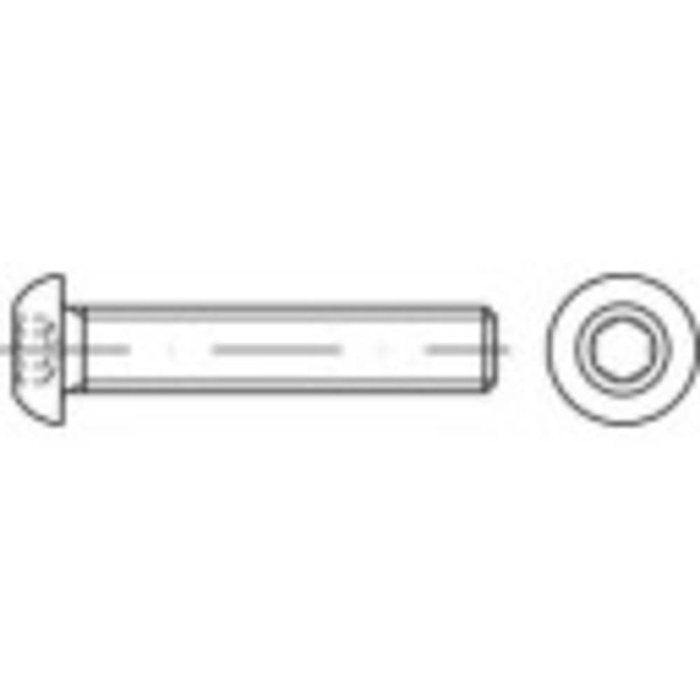 B-Ware Toolcraft 148155 Linsenschrauben M5 14mm Innensechskant Stahl Verzinkt 500 St