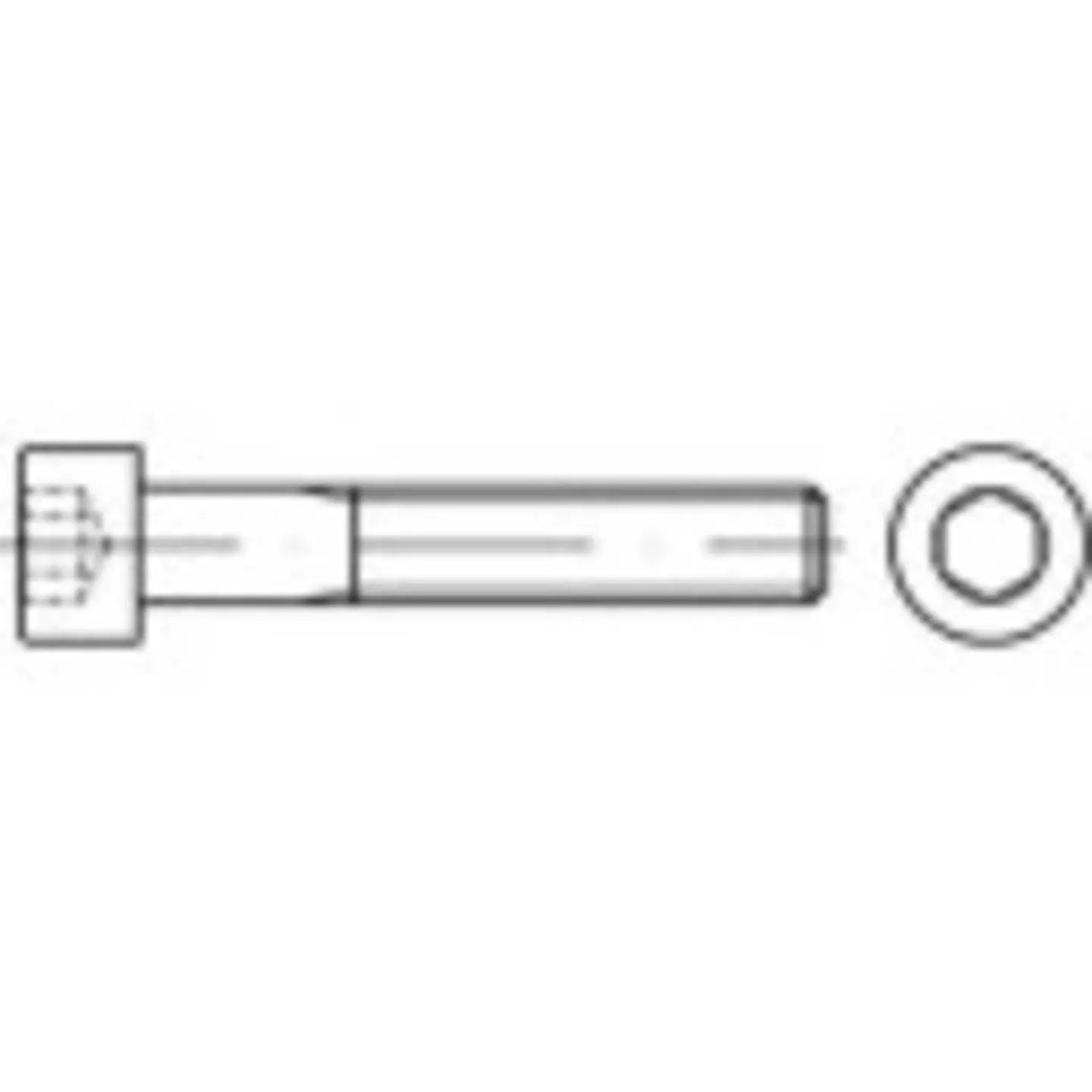 B-Ware Toolcraft Zylinderschrauben Schrauben Innensechskant Stahl M8 200 Stück 30 Mm