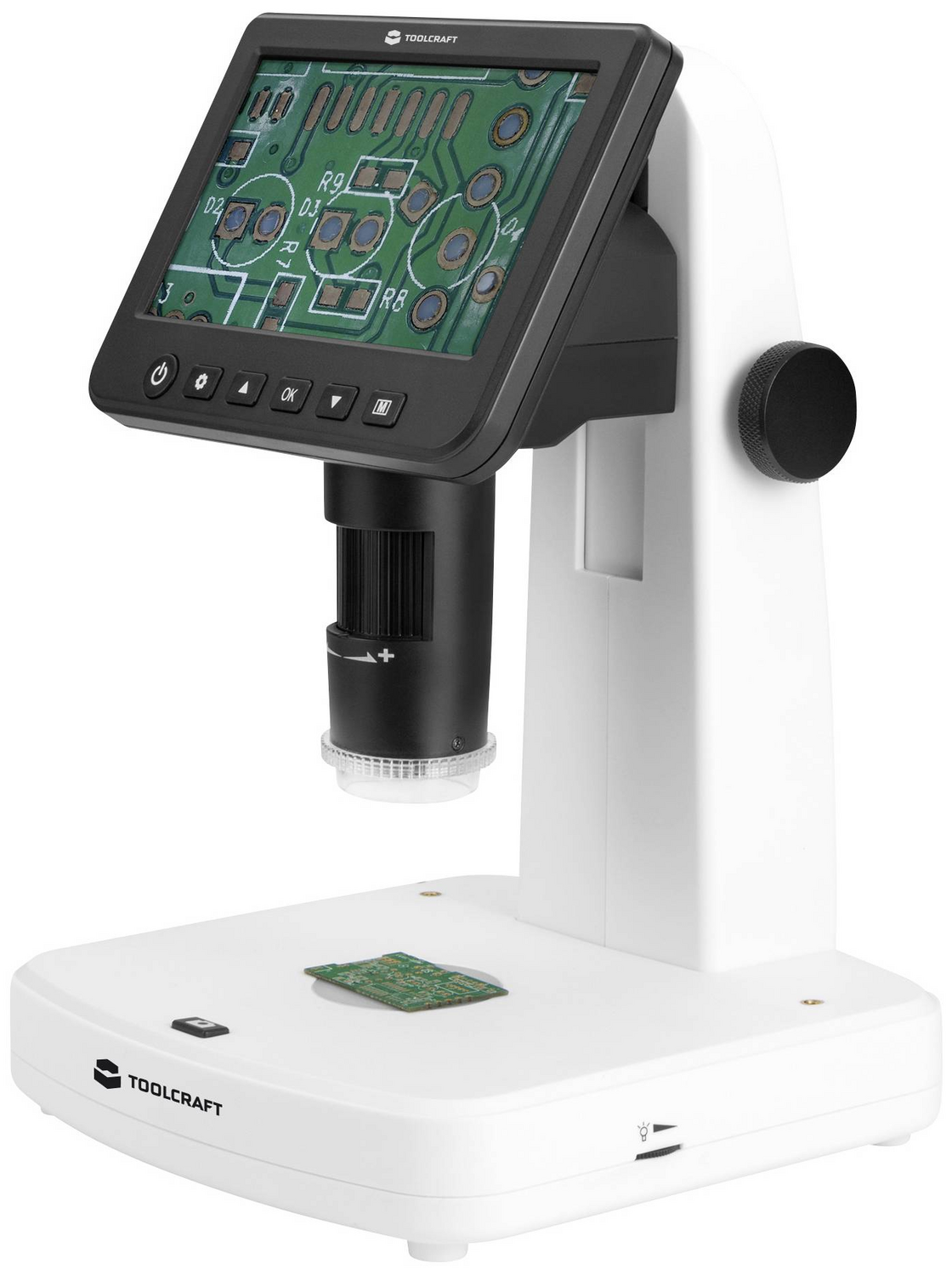 B-Ware Toolcraft 5 Zoll Lcd Digitalmikroskop Mit Polarisator 300 X Auflicht Durchlicht