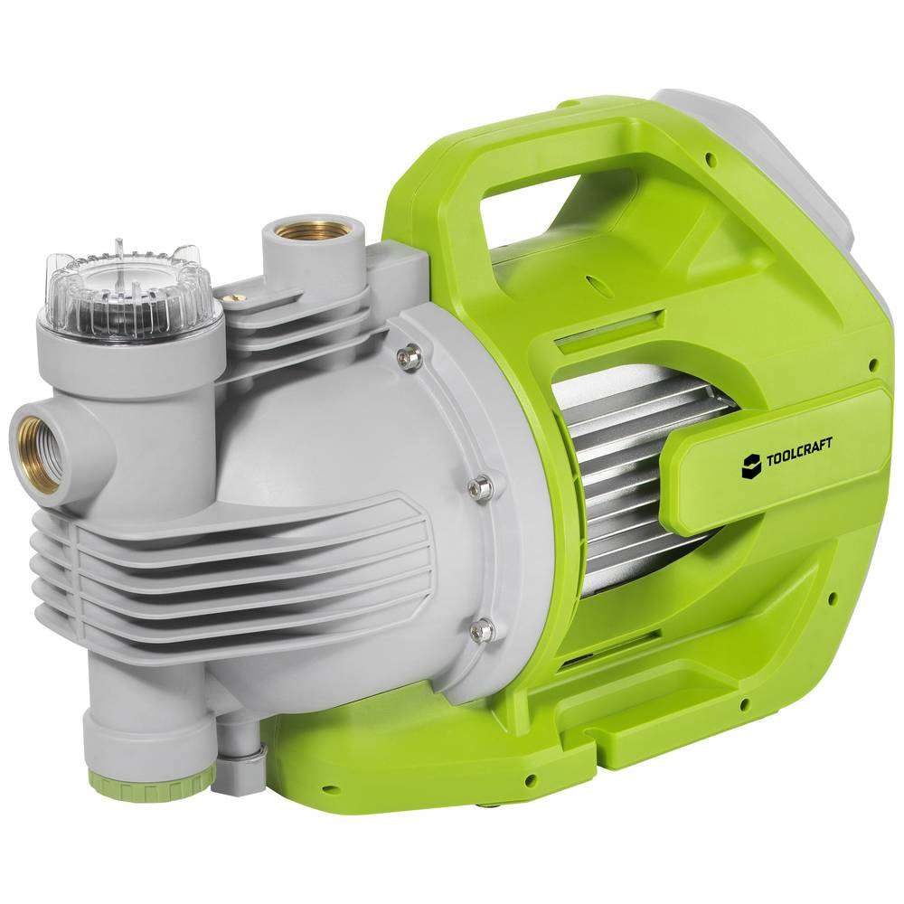 B-Ware Toolcraft Gartenpumpe 6000 L/H 53 M Gartenfilterpumpe Gartengerät Wasserpumpe
