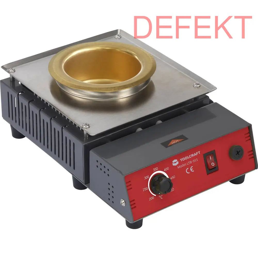 D-Ware Toolcraft Ltb 911 A Lötbad Lötwanne Löttiegel Löttopf 300 W 1350 G Defektware